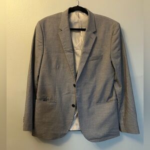 H&M Gray Sport Coat Modern Tailored Blazer